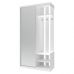 Передпокій із дзеркалом Doros City One Door 110х45х210 см Білий (DRS-011404)