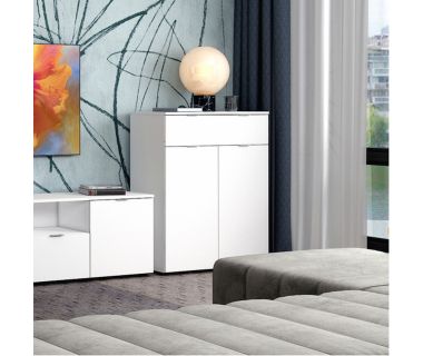 Комод в гостиную Doros Рон 2 80х38х100 см Белый (DRS-011294)