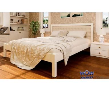 Ліжко полуторне Модерн М з м'яким узголів'ям 140х200 (190) см ДревКомбінат