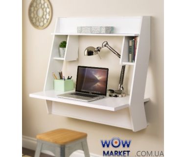 Навісний комп'ютерний стіл ZEUS (Зевс) AirTable-III (білий) Escado (Ескадо)