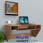 Навісний комп'ютерний стіл ZEUS (Зевс) AirTable-II Mini LB (горіх) Escado (Ескада)