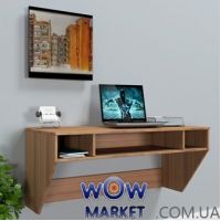 Навісний комп'ютерний стіл ZEUS (Зевс) AirTable-II Mini LB (горіх) Escado (Ескада)