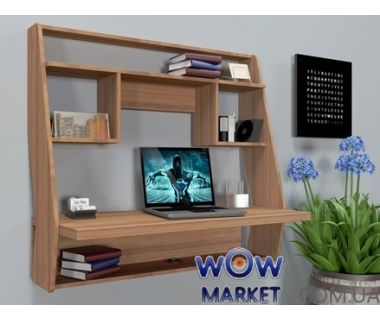 Навесной компьютерный стол ZEUS (Зевс) AirTable-III (орех) Escado (Эскадо)