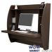 Навесной компьютерный стол ZEUS (Зевс) AirTable-I DB (венге) Comfy-Home