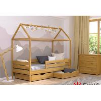 Аммі Естелла - ліжко будиночок дитячий з масиву Бука, різні кольори