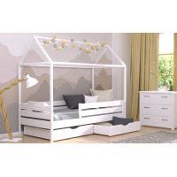 Амми Эстелла - кровать домик детская из щита Бука, разные цвета