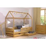 Амми Эстелла - кровать домик детская из массива Бука, разные цвета