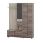 Прихожая Эверест Ривьера с распашным шкафом ШП-1 дуб сонома + трюфель (DTM-2188)