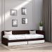 Односпальная кровать с ящиками Эверест Соната-800 80х190 см венге темный + белый (DTM-2108)