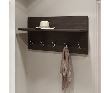 Вешалка на стену Эверест Соната-800 80х40 см венге темный (DTM-2123) Вешалка на стену Эверест Соната-800 80х40 см венге темный (DTM-2123)