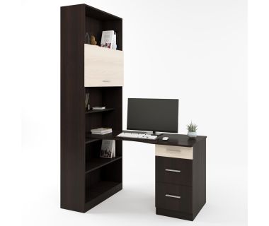 Комп'ютерний стіл з шафою Еверест Гранд венге + дуб молочний (DTM-2151)