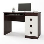 Письмовий стіл Еверест Соната венге темний + білий (DTM-2176)
