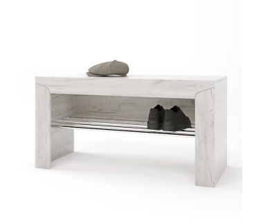 Тумба для обуви Эверест Либерти 90х38х46 дуб крафт белый (DTM-2205) Тумба для обуви Эверест Либерти 90х38х46 дуб крафт белый (DTM-2205)