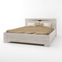 Ліжко двоспальне Еверест Ліберті-1600 160х200 см дуб крафт білий (DTM-2086)