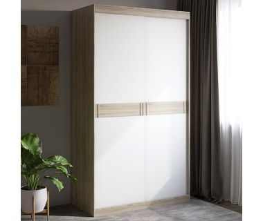 Шкаф-купе Эверест Соната 1200 двухдверный 120х60х217 дуб сонома+белый (DTM-2392)