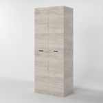 Шкаф распашной 2-х дверный Эверест Соната-800 дуб крафт белый (DTM-2687)