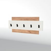 Вішалка настінна Еверест Нордік-800 80х3х36 см Білий + Крафт дуб золотий (DTM-5519)