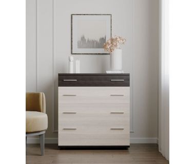 Комод для постелі Еверест К-2 80х45х85 венге темний + дуб молочний (DTM-2038) Комод для постелі Еверест К-2 80х45х85 венге темний + дуб молочний (DTM-2038)