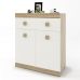 Комод с дверями и ящиком Эверест Соната-4 80х38х94 дуб сонома + белый (DTM-2065)