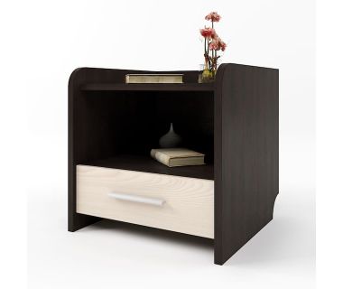 Тумба нічна Еверест Т-1 40х40х40 венге + дуб молочний (DTM-2078)