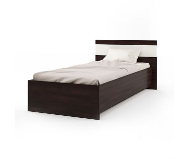 Односпальне ліжко Еверест Соната-900 90х200 см венге темний + білий (DTM-2113) Односпальне ліжко Еверест Соната-900 90х200 см венге темний + білий (DTM-2113)