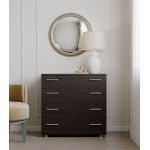 Маленький комод Еверест на 4 ящики К-1 80х45х73 венге темний (телескопи) (DTM-2444)