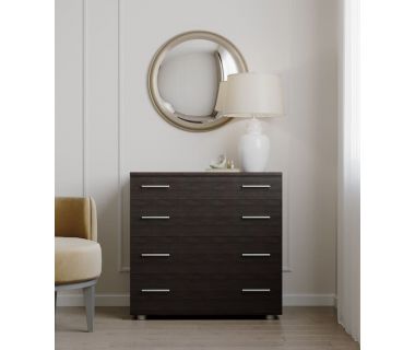 Маленький комод Еверест на 4 ящики К-1 80х45х73 венге темний (телескопи) (DTM-2444)