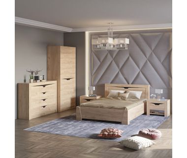 Спальня Эверест Liberty Комплект №2 (5 элементов) дуб крафт золотой (DTM-2499)