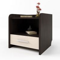 Тумба нічна Еверест Т-1 40х40х40 венге + дуб молочний (DTM-2078)