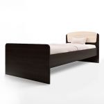 Односпальная кровать Эверест Астория-2 80х190 см венге + дуб молочний (DTM-2105)