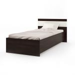 Односпальная кровать Эверест Соната-900 90х200 см венге темный + белый (DTM-2113)