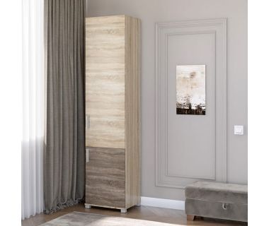 Шафа-пенал закрита Еверест Бриз-15 сонома + трюфель (DTM-2268)