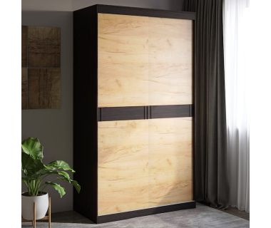 Шкаф-купе Эверест Соната 1200 двухдверный 120х60х217 венге темный+дуб крафт золотой (DTM-2393)
