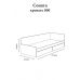 Односпальная кровать с ящиками Эверест Соната-800 80х190 см дуб сонома + белый (DTM-2109)