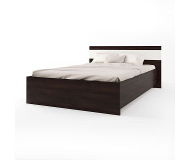 Кровать двуспальная Эверест Соната-1400 140х200 см венге темный + белый (DTM-2091) Кровать двуспальная Эверест Соната-1400 140х200 см венге темный + белый (DTM-2091)