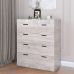 Комод для речей Еверест на 5 ящиків Соната-3 80х38х94 дуб білий крафт (DTM-2697)