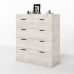 Комод для речей Еверест на 5 ящиків Соната-3 80х38х94 дуб білий крафт (DTM-2697)
