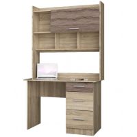 Стол с Надстройкой Эверест Школьник-4 сонома + трюфель (DTM-2178)