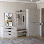 Прихожая Эверест Либерти 2 (модульная - 4 элемента) дуб крафт белый (DTM-2518)