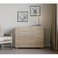 Комод для спальни Эверест с 4-мя ящиками К-3 100х38х73 дуб сонома (DTM-2043)