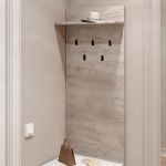 Вешалка на стену Эверест Соната-600 60х130 см дуб крафт белый (DTM-2727)