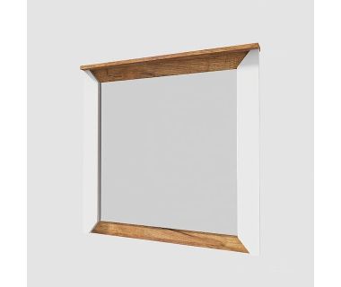 Зеркало настенное Эверест Нордик-800 80х6х77 см Белый + Дуб крафт золотой (DTM-5521)