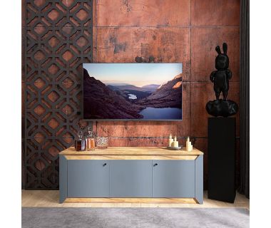 Тумба под телевизор Эверест Нордик ТВ-1500 Графит + Дуб крафт золотой (DTM-5542) Тумба под телевизор Эверест Нордик ТВ-1500 Графит + Дуб крафт золотой (DTM-5542)