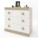 Комод Эверест на 3 ящика Соната-1 80х38х75 дуб сонома + белый (DTM-2044)