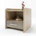Тумба нічна Еверест Т-1 40х40х40 сонома + трюфель (DTM-2079)
