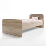 Односпальная кровать Эверест Астория-2 80х190 см сонома + трюфель (DTM-2106)