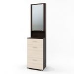 Тумба для взуття із дзеркалом Еверест Бриз ТО-4 50х38х210 венге + дуб молочний (DTM-2206)