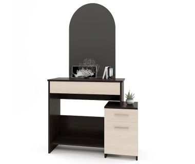 Трюмо-1 комплект для спальні Еверест венге+дуб молочний (DTM-2459) Трюмо-1 комплект для спальні Еверест венге+дуб молочний (DTM-2459)