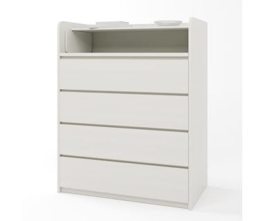 Комод пеленальный Эверест 80х45х101 нимфея альба (телескопы) (DTM-2469)