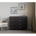 Комод для спальні Еверест з 4-ма ящиками К-3 (телескопічні) 100х38х73 венге темний (DTM-2493)